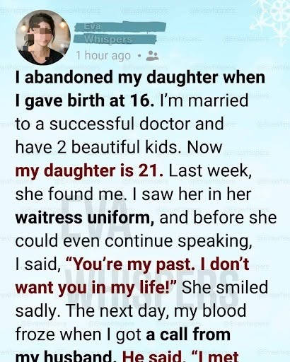 I Abandoned My Daughter… She Returned When We Needed Her Most