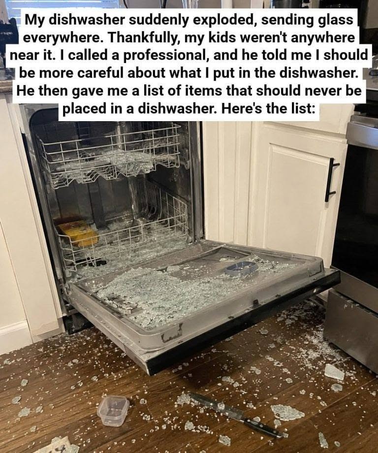 8 Things You Absolutely Should Not Put in a Dishwasher **(And Why)