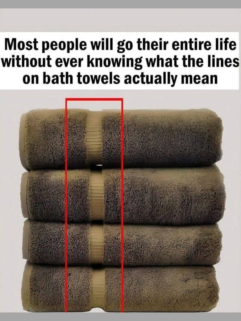 Here’s What the Lines on Bath Towels Actually Mean 🛁